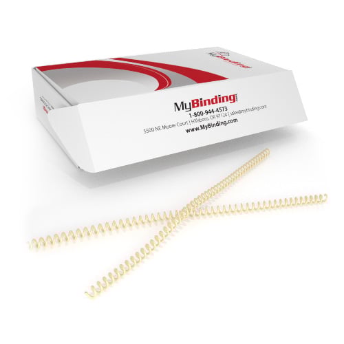 12mm Ivory 4:1 Pitch Spiral Binding Coil - 100pk