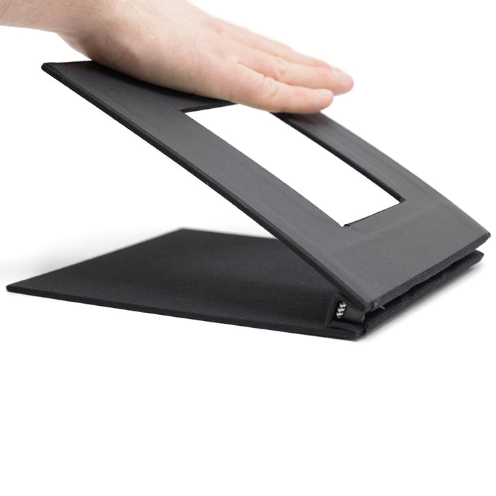 12" x 11-1/2" Black Cloth Pinchbook Hard Cover Photo Books with Window (5 Pack) - Clearance Sale