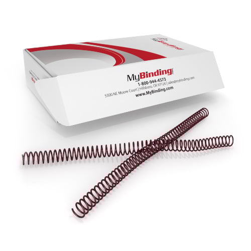 13mm Black Rose 4:1 Pitch Spiral Binding Coil - 100pk