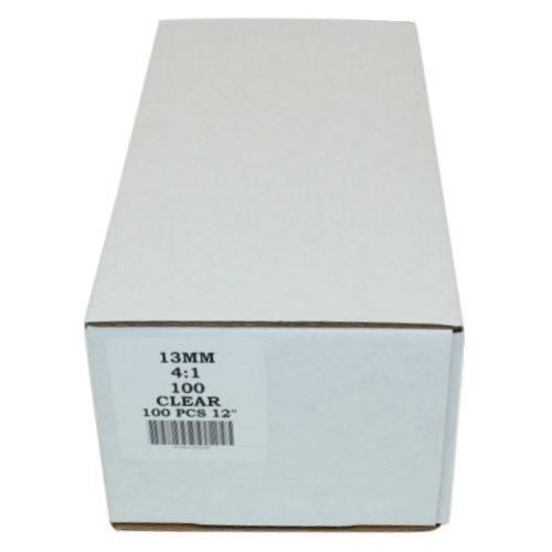 13mm Clear 4:1 Pitch Spiral Binding Coil - 100pk