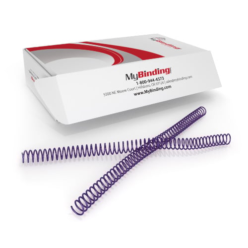 13mm Lilac 4:1 Pitch Spiral Binding Coil - 100pk