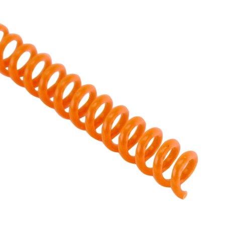 13mm Tangerine 4:1 Pitch Spiral Binding Coil - 100pk