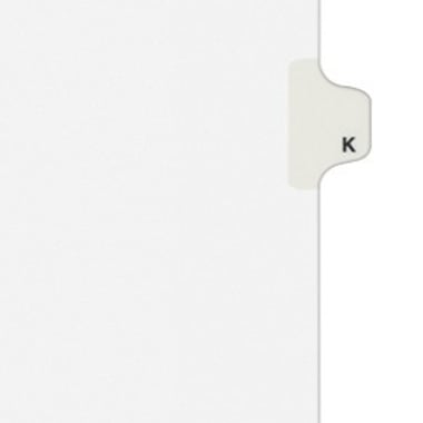Avery K Individual Legal Index Avery Style Dividers - 01411 - Clearance Sale