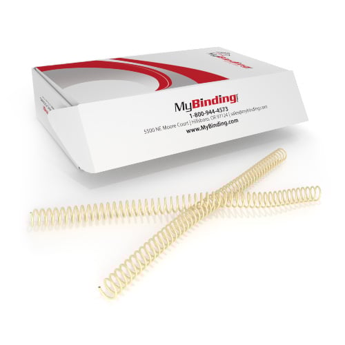 14mm Ivory 4:1 Pitch Spiral Binding Coil - 100pk