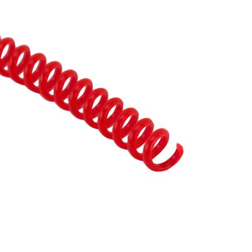 14mm Neon Red 4:1 Pitch Spiral Binding Coil - 100pk