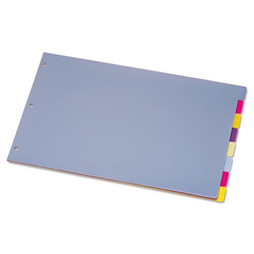 Cardinal 11" x 17" Multi-Color Poly 8 Tab Divider - (24 Sets) - CRD-84251