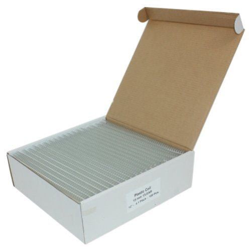 15mm Clear 4:1 Pitch Spiral Binding Coil - 100pk