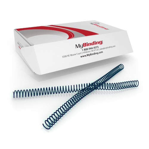15mm Wedgewood Blue 4:1 Pitch Spiral Binding Coil - 100pk