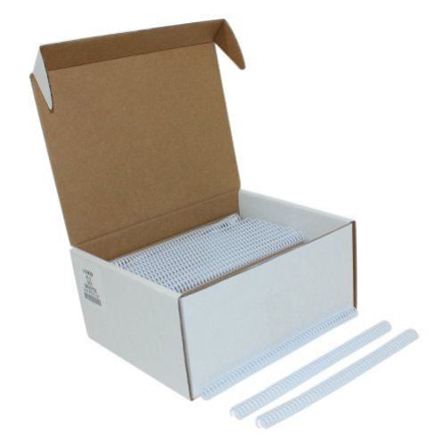 15mm White 4:1 Pitch Spiral Binding Coil - 100pk
