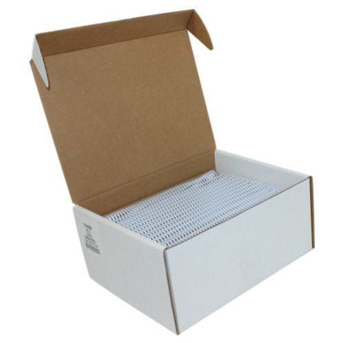 15mm White 4:1 Pitch Spiral Binding Coil - 100pk