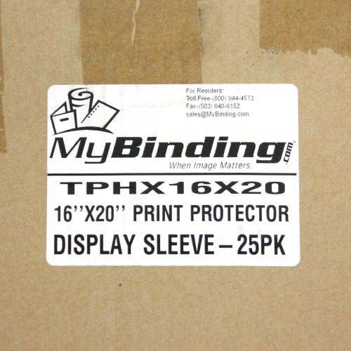 16" x 20" Print Protector Display Sleeve - 25pk