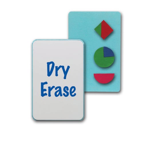 16" x 10" Flannel/Dry-Erase Board Two-Sided Lap Boards - 12pk