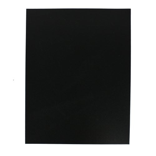 16mil Black Leather Grain Poly 8.5" x 11" Covers - 50pk