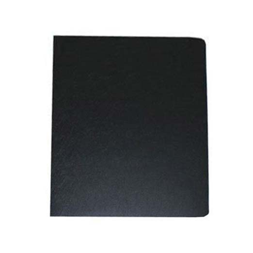 16mil Black Leather Grain Poly 8.75" x 11.25" Covers (50pk)
