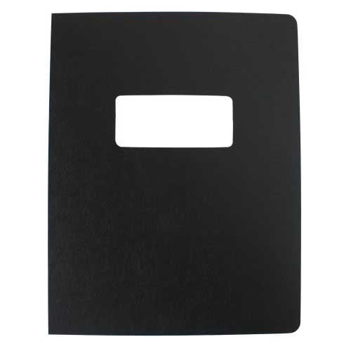 16mil Black Leather Grain Poly Covers
