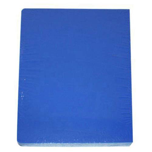 16mil Blue Leather Grain Poly 8.75" x 11.25" Covers (50pk)
