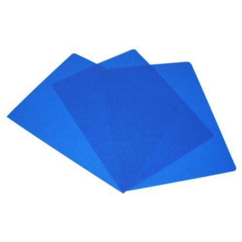 16mil Blue Leather Grain Poly 8.75" x 11.25" Covers (50pk)