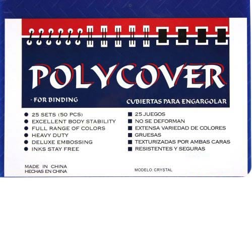 16mil Crystal Embossed Transparent Blue 8.75" x 11.25" Covers (50pk)