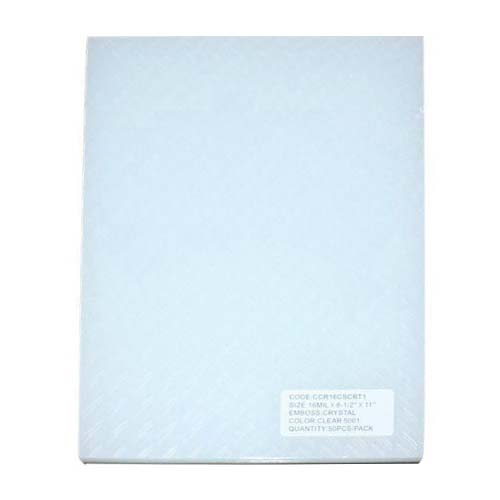 16mil Crystal Embossed Transparent Clear 8.5" x 11" Covers (50pk)
