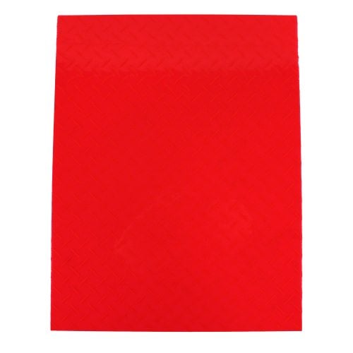 16mil Crystal Embossed Transparent Red Covers (50pk)