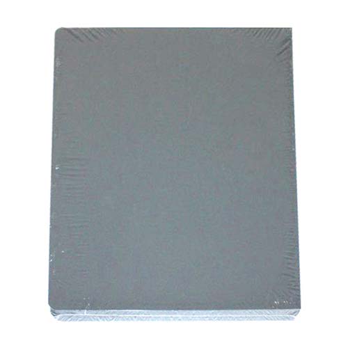 16mil Gray Leather Grain Poly 8.75" x 11.25" Covers (50pk)