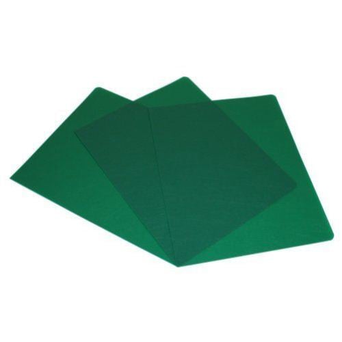 16mil Green Leather Grain Poly 8.75" x 11.25" Covers (50pk)