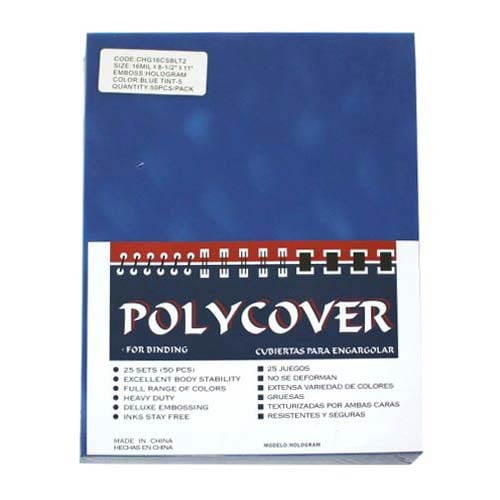 16mil Holographic 3D Blue 8.5" x 11" Covers (50pk) - Clearance Sale