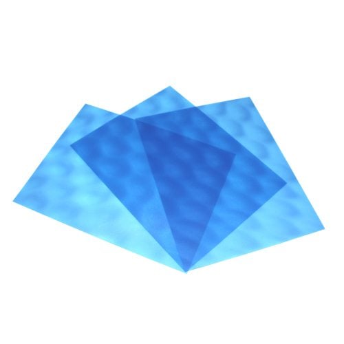 16mil Holographic 3D Blue 8.5" x 11" Covers (50pk) - Clearance Sale