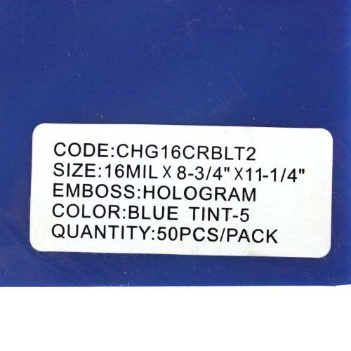 16mil Holographic 3D Blue Covers (50pk)