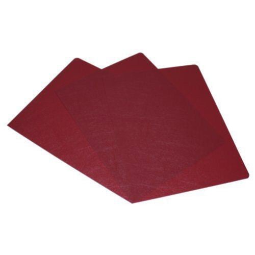 16mil Maroon Leather Grain Poly  8.75" x 11.25" Covers (50pk)