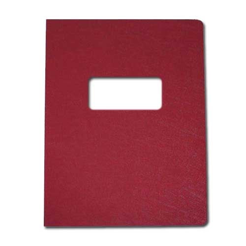 16mil Maroon Leather Grain Poly Covers