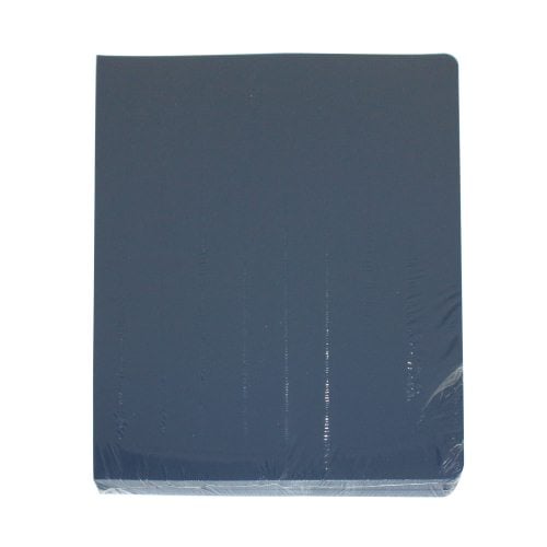 16mil Navy Leather Grain Poly 8.75" x 11.25" Covers (50pk)