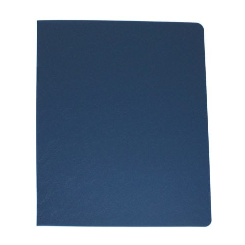 16mil Navy Leather Grain Poly 8.75" x 11.25" Covers (50pk)