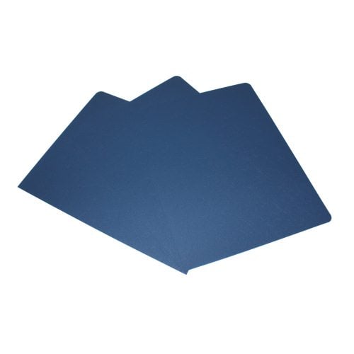 16mil Navy Leather Grain Poly 8.75" x 11.25" Covers (50pk)