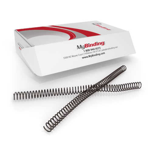 16mm Brown 4:1 Pitch Spiral Binding Coil - 100pk