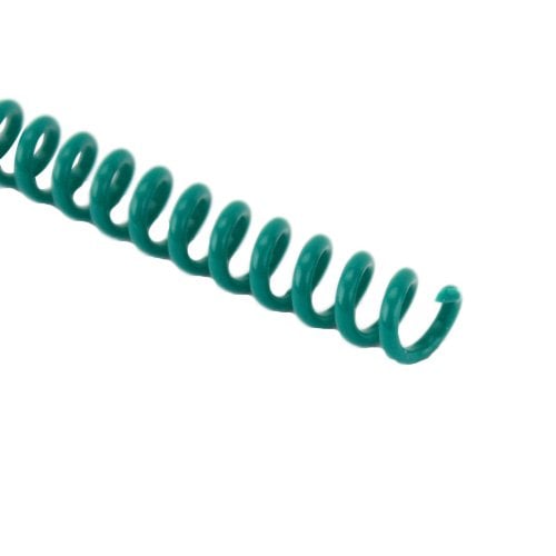 16mm Green 4:1 Pitch Spiral Binding Coil - 100pk