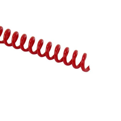 16mm Red 4:1 Pitch Spiral Binding Coil - 100pk