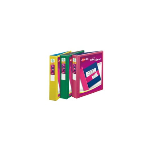 Avery 1-1/2" Assorted Two Tone Durable Slant Ring View Binders 12pk - 17291