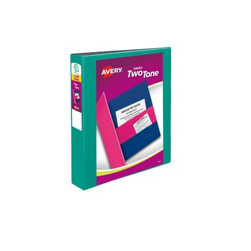 Avery Assorted Two Tone Durable Slant Ring View Binders (12pk)