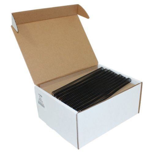 17mm Black 4:1 Pitch Spiral Binding Coil - 100pk