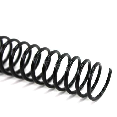 17mm Black 4:1 Pitch Spiral Binding Coil - 100pk
