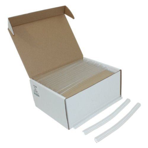 17mm Clear 4:1 Pitch Spiral Binding Coil - 100pk