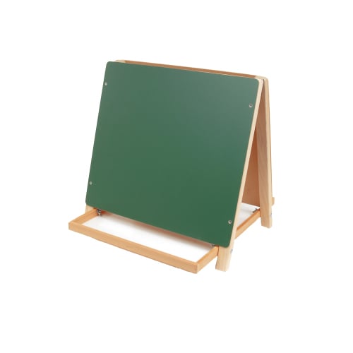 18.5" x 18" Dry-Erase/Chalkboard Tabletop Children's Easel