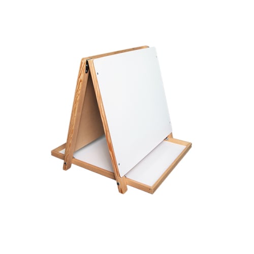 18.5" x 18" Dry-Erase/Chalkboard Tabletop Children's Easel