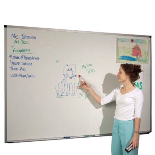 Best-Rite 4' x 5' ABC Porcelain Steel Dry-Erase Markerboard