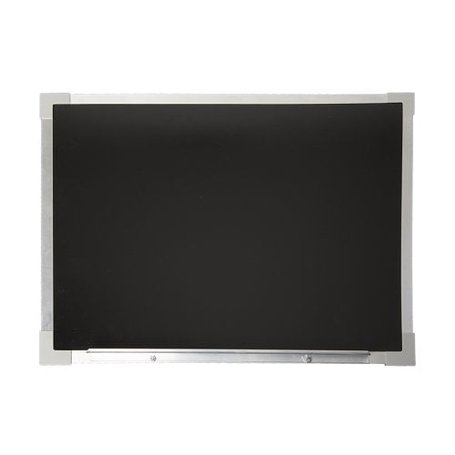 18" x 24" Black Flannel/Magnetic Dry-Erase Two-Sided Board with Aluminum Frame