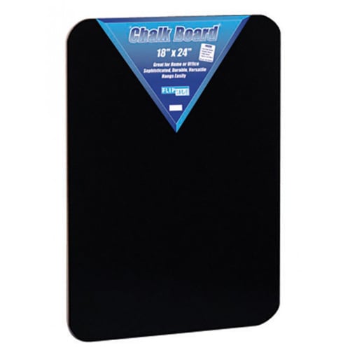 18" x 24" Hardboard Backed Black Chalkboards - 12pk