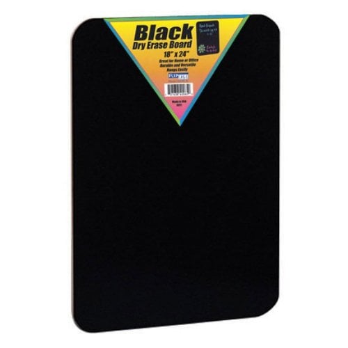 Hardboard Backed Unframed Black Dry Erase Boards