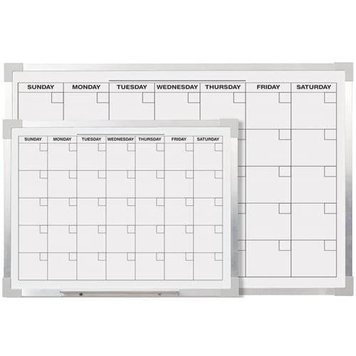 18" x 24" Magnetic Dry-Erase Calendar with Aluminum Frame