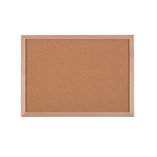 24" x 36" Wood Framed Natural Cork Board